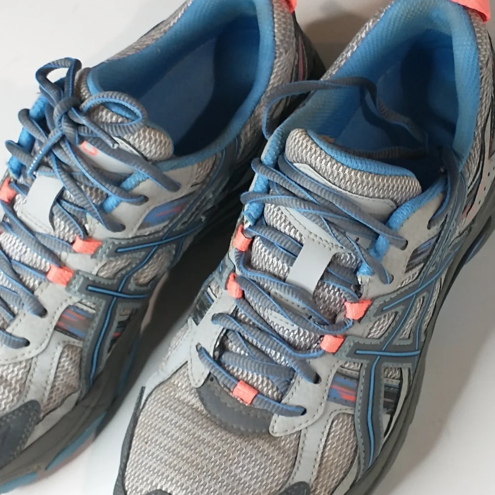 Asics Gel Venture 5 Women’s Size 10 t5n8n Grey~Blue~Orange